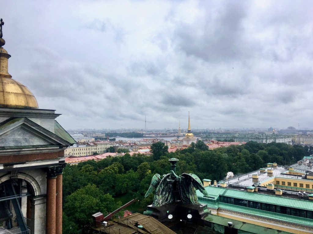 View from St Isaac's Cathedral, St Petersburg