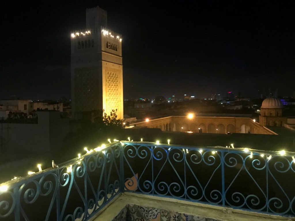 Rooftop bar in the Medina of Tunis